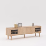 TV-laud HANSEN 160x40xH55cm, melamiin - Pilt 2