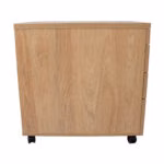 Sahtliboks ERGO 60x43xH60cm, hikkoripuu, metallist sahtlitega - Pilt 4