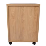 Sahtliboks ERGO 60x43xH60cm, hikkoripuu, metallist sahtlitega - Pilt 5