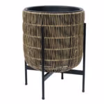 Lillepott WICKER alusega