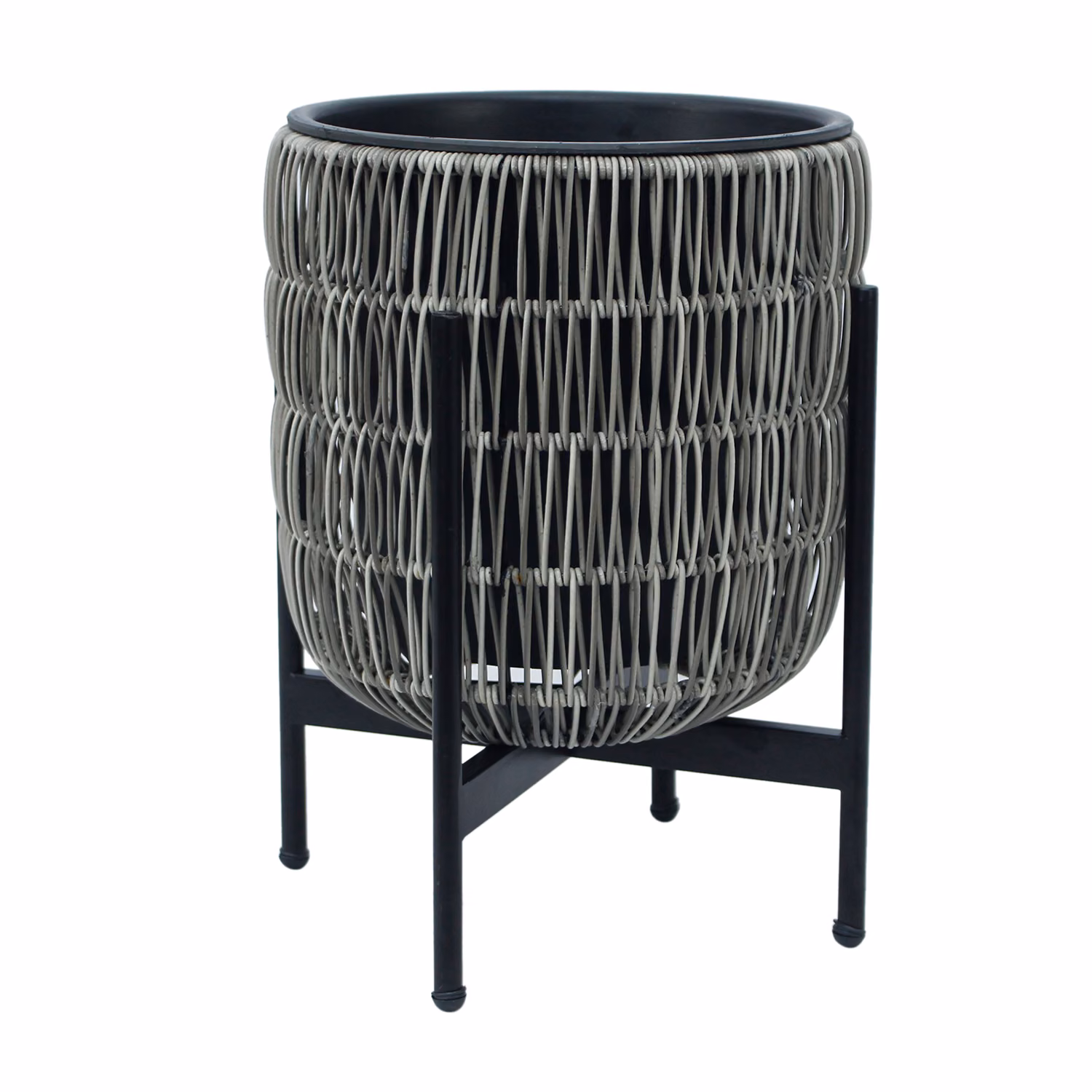 38111 Lillepott WICKER alusega