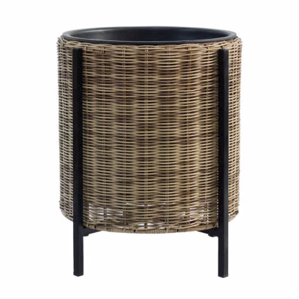 Lillepott WICKER alusega D39xH45cm