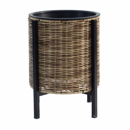 Lillepott WICKER alusega D28xH36cm