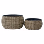 Lillepott WICKER D48xH26cm, helepruun - Pilt 2