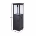 Gaasisoojendi HEKLA 44x44xH139,5cm, 11kW - Pilt 4