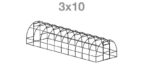 Kaarkasvuhoone NANO 3x10m - Pilt 4