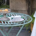 Laud MINT D70xH75cm, antiikroheline metall - Pilt 7