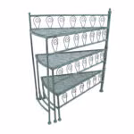Riiul MINT 56x31xH65cm, antiikroheline metall - Pilt 2