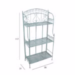 Riiul MINT 59x31xH117cm, antiikroheline metall - Pilt 4
