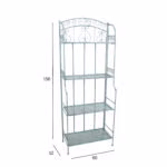 Riiul MINT 60x32xH156cm, antiikroheline metall - Pilt 3