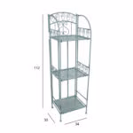 Riiul MINT 34x30xH112cm, antiikroheline metall - Pilt 3