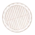 Laud JASMINE D70xH75cm, antiikvalge metall - Pilt 2