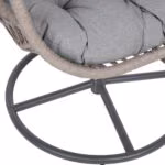 Puhketool CASSIA pöörlev 85x85xH151cm, hall - Pilt 7