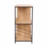 Riiul DIMITRA 100x40xH83,5cm, rustik/must - Pilt 3