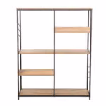 Riiul DIMITRA 100x30xH124cm, rustik/must - Pilt 3