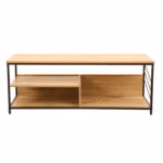 TV laud DIMITRA 120x40xH45cm, rustik/must - Pilt 2