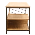 TV laud DIMITRA 120x40xH45cm, rustik/must - Pilt 3