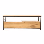 TV laud DIMITRA 120x40xH45cm, rustik/must - Pilt 4