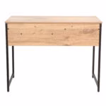 Kirjutuslaud DIMITRA 100x50xH76cm, rustik/must - Pilt 4