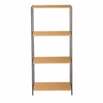 Riiul HARPER 50x30xH110,5cm, saar/must - Pilt 3