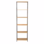 Riiul HARPER 50x30xH180cm, saar/must - Pilt 4