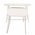 Diivanilaud DUO 2tk 120x48xH40cm, 75x40xH48cm, hele puit/beež - Pilt 2