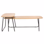Diivanilaud DUO 2tk 120x48xH40cm, 75x40xH48cm, saar/must - Pilt 2