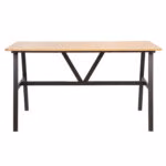 Söögilaud SVEA 140x70xH76cm, saar/must - Pilt 2