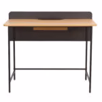 Kirjutuslaud HARPER 100x49,5xH85cm, saar/must - Pilt 2