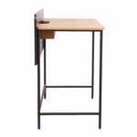 Kirjutuslaud HARPER 100x49,5xH85cm, saar/must - Pilt 3