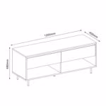 TV laud HERTA 120x40xH48cm - Pilt 2