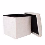 Tumba JESSE panipaigaga 30x30xH30cm, valge - Pilt 2
