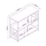 Riiul DIMITRA 100x40x83,5cm, hall - Pilt 2