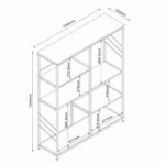 Riiul DIMITRA 100x30x124cm, hall - Pilt 4
