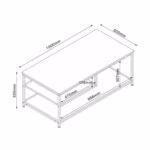 Diivanilaud DIMITRA 100x50x40cm, hall - Pilt 2