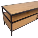 TV-laud HEDVIG 120x33xH40cm, saar/must - Pilt 2