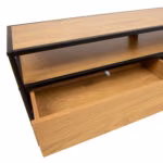TV-laud HEDVIG 120x33xH40cm, saar/must - Pilt 3