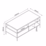 Diivanilaud HEDVIG sahtliga 100x50xH40cm - Pilt 3