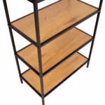 Riiul HEDVIG 63x33xH124cm, saar/must - Pilt 2
