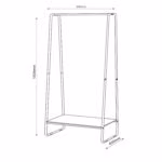 Stange HEDVIG 60x40xH150cm, saar/must - Pilt 3