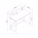 Kirjutuslaud HEDVIG 100x49,5xH102cm, saa - Pilt 3