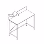 Kirjutuslaud HEDVIG 100x49,5xH102cm, saa - Pilt 2