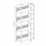 Riiul HECTOR 60x28xH121cm, saar/must - Pilt 4