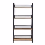 Riiul HECTOR 60x28xH121cm, saar/must - Pilt 2