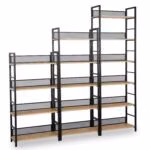 Riiul HECTOR 60x28xH154cm, saar/must - Pilt 3