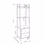 Esikuriiul LAVINIA 52x40xH169cm, saar/mu - Pilt 2