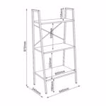 Riiul SANCIA 64x34xH97cm, tamm/pruun - Pilt 2