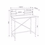 Kirjutuslaud HANNES 100x50xH100cm, rusti - Pilt 3