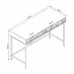 Kirjutuslaud HELVE 120x48xH76cm, melamiin - Pilt 5