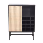 Kapp HELVE veiniriiuliga 80x40xH110cm, melamiin - Pilt 2